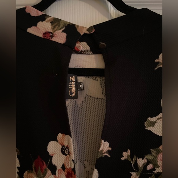 Black Floral Dress - Picture 3 of 4